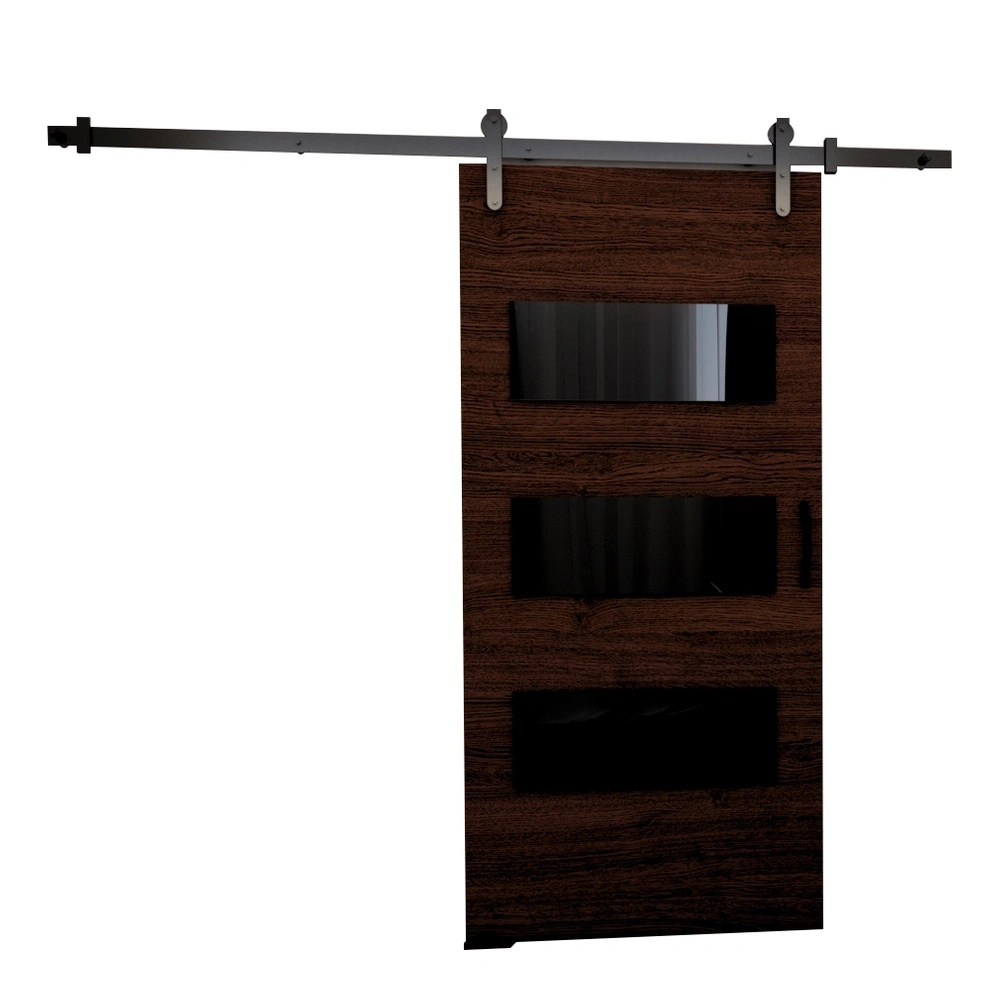 Naścienne drzwi przesuwne do garderoby 100 cm VITRE wenge