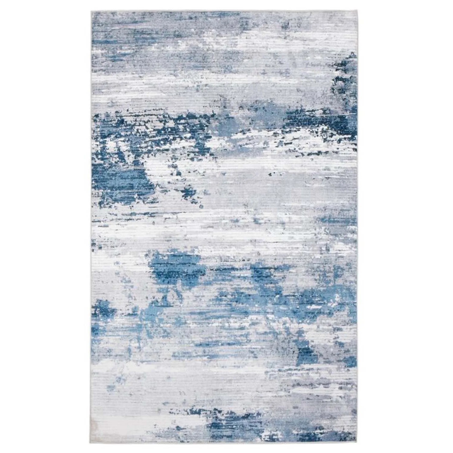 Splendid Dywan drukowany YUMITA mikrofibra 50 x 80 cm szaro-niebieski