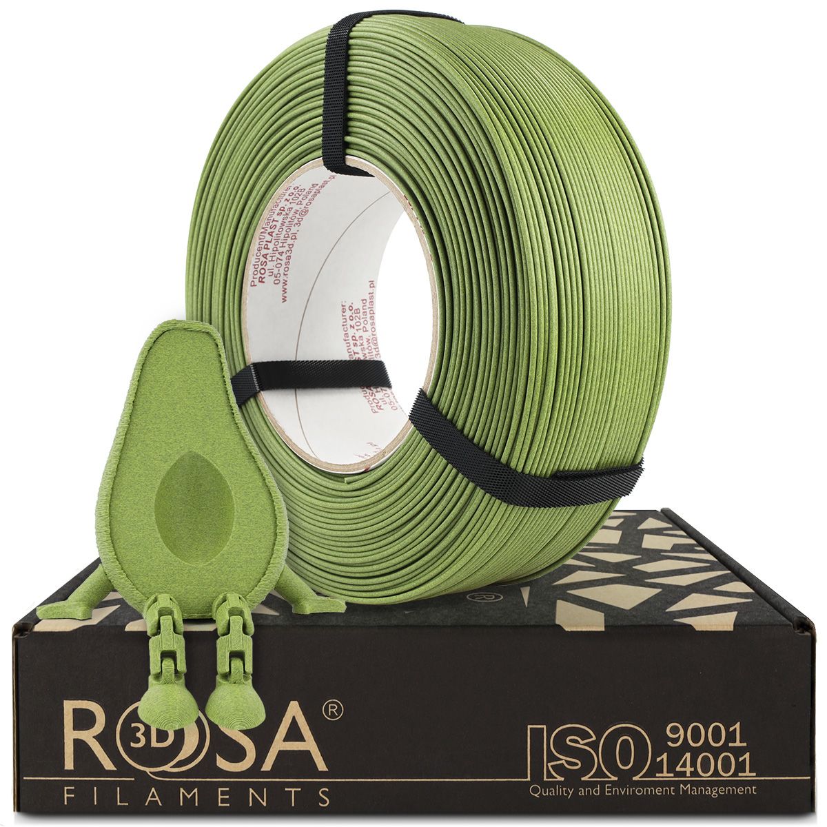 FILAMENT 3D ReFill PLA-CF Matt Avocado Guacamole (Refill 1kg / 1.75mm)
