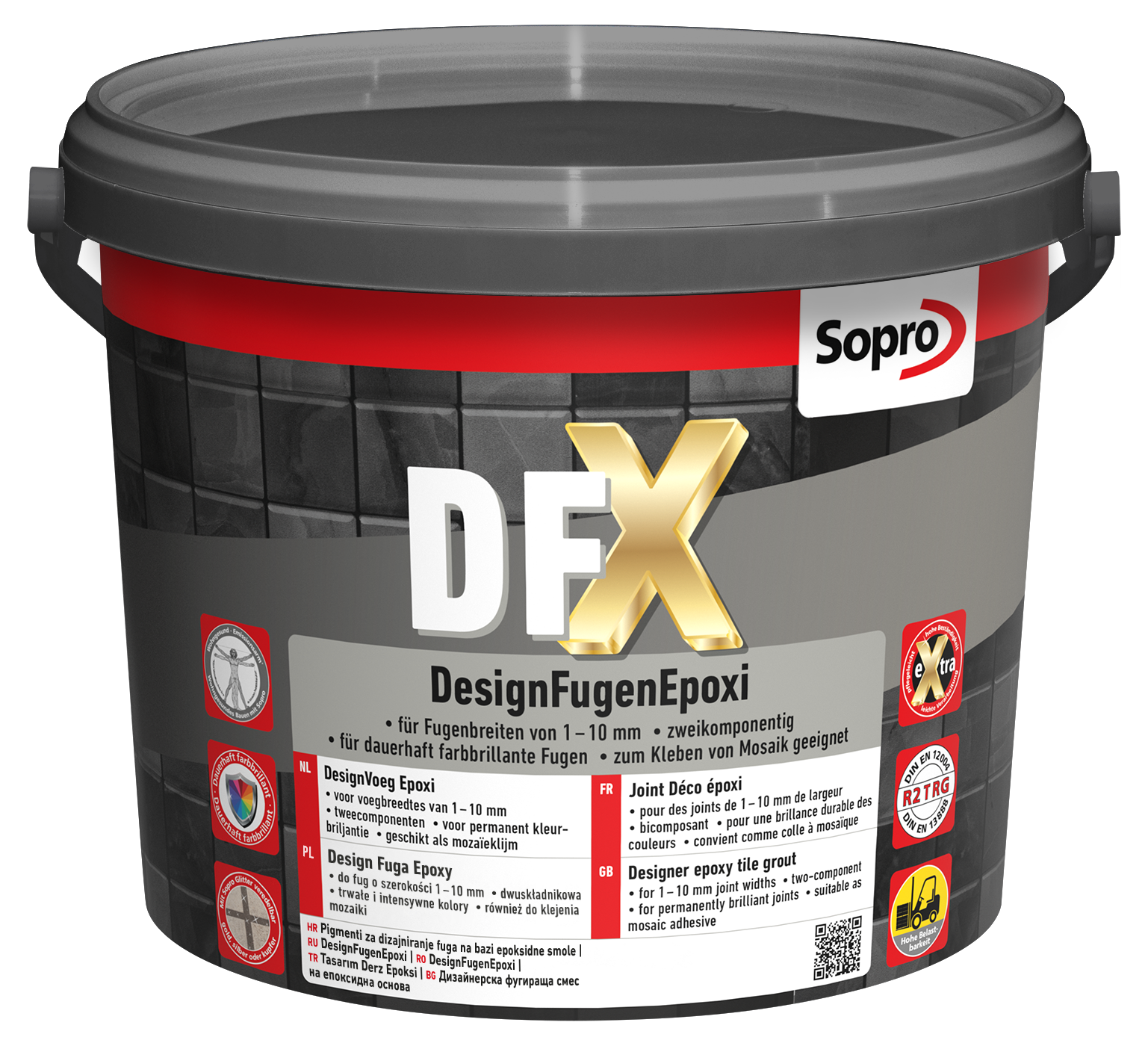SOPRO DFX 3KG FUGA EPOKSYDOWA 1-10MM SREBRNOSZARY