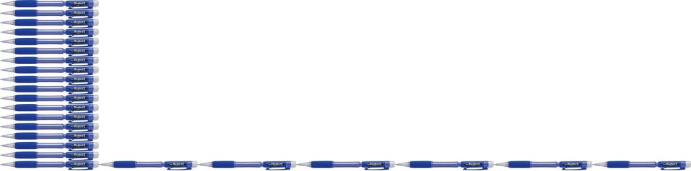 36x Ołówek automatyczny Pentel Fiesta AX127, 0.7mm, z gumką, niebieski