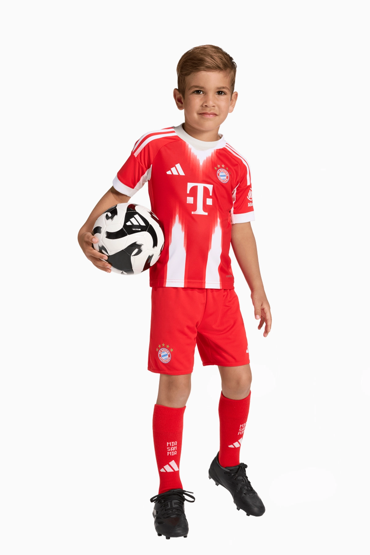 Komplet adidas FC Bayern 25/26 Domowy Małe Dzieci - Czerwony