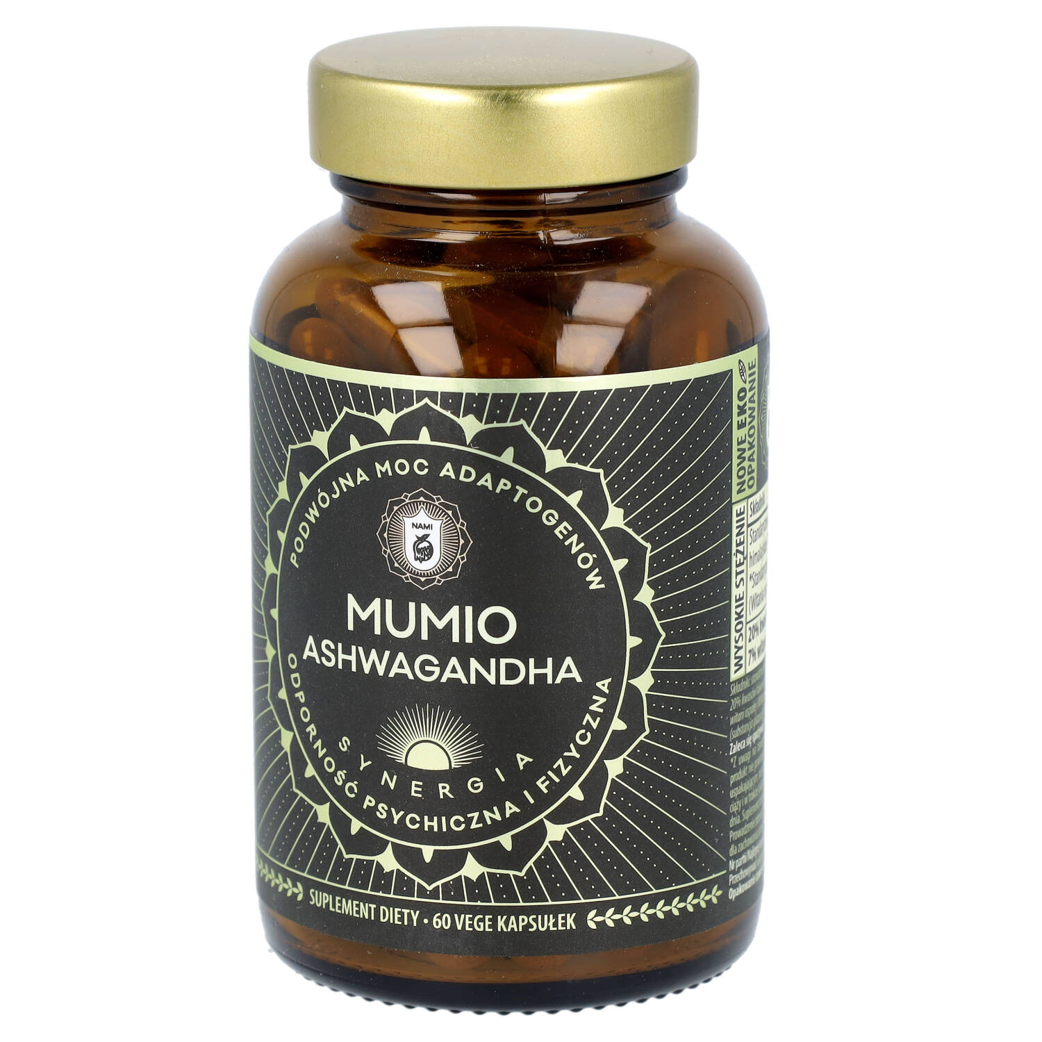 Nami mumio ashwagandha, 60 kapsułek