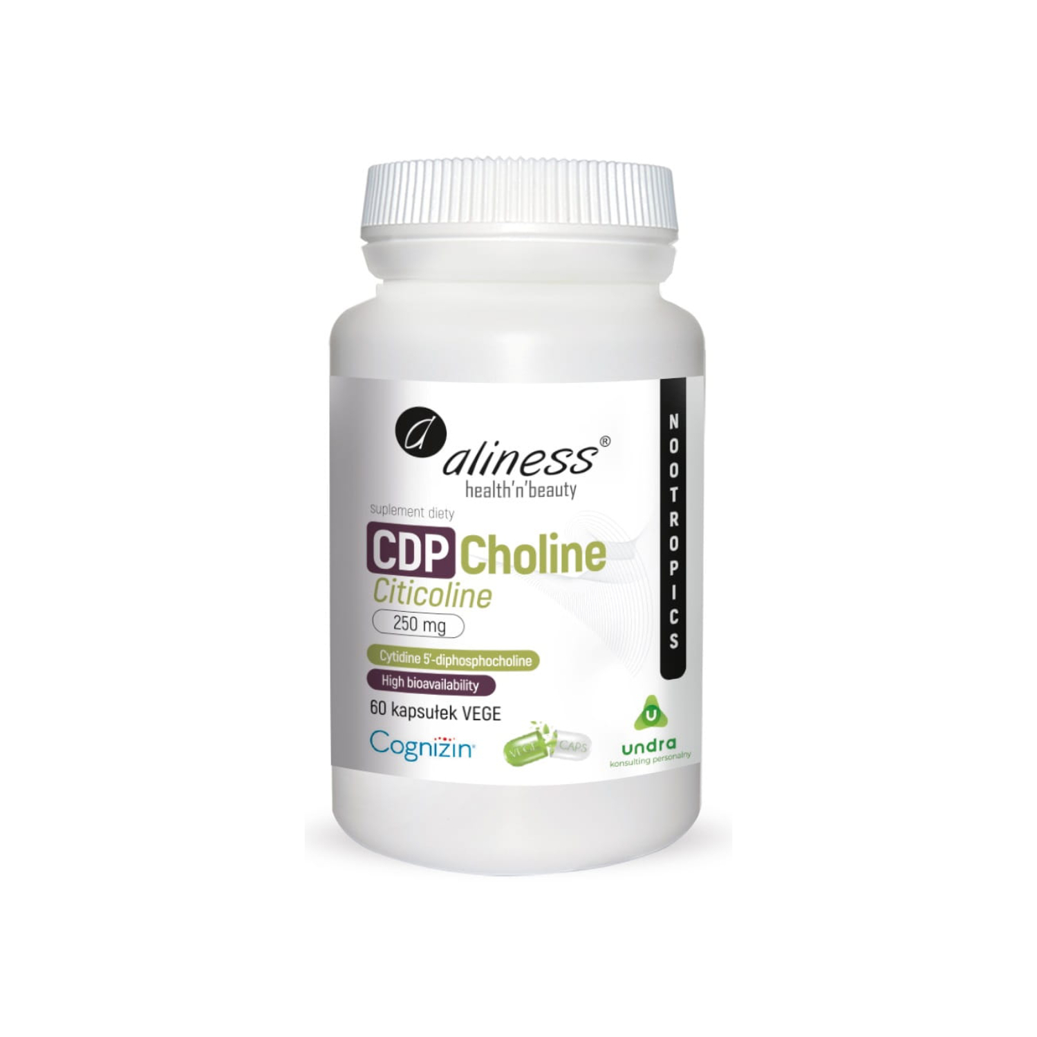 Aliness, cdp choline (250 mg), 60 kapsułek