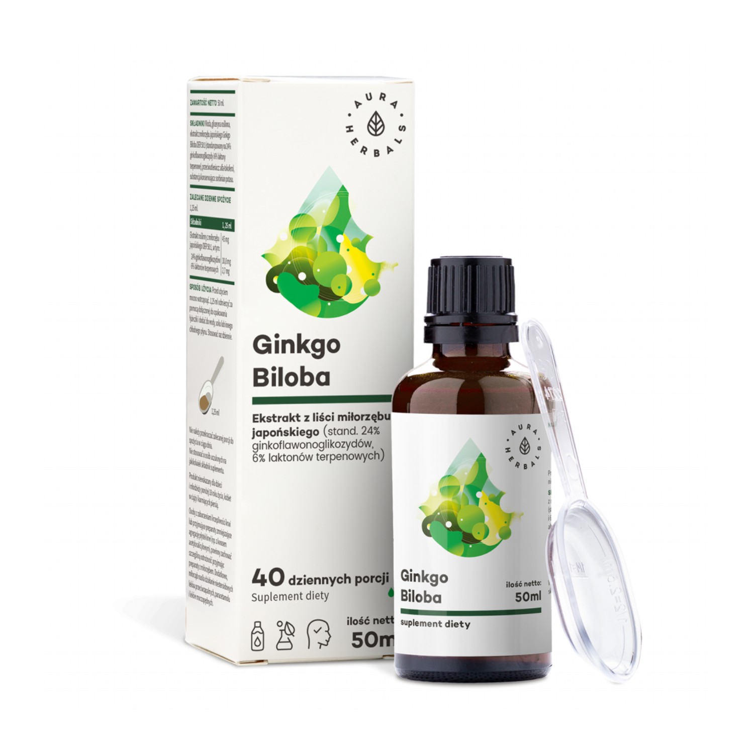 Aura herbals ginkgo biloba, 50 ml
