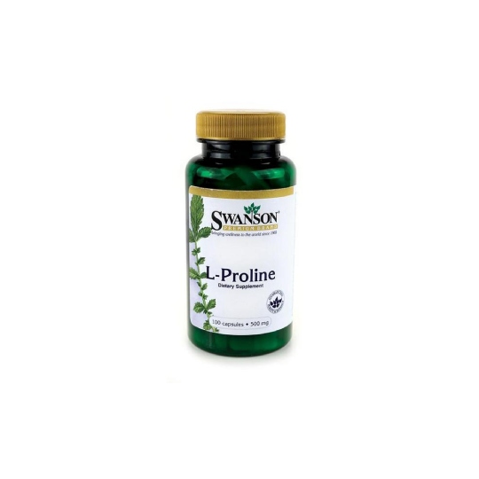 Swanson l-prolina - 500 mg, kapsułki, 100 sztuk