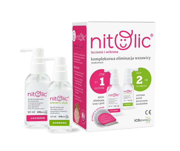 Pipi nitolic - zestaw leczenie i ochrona prevent przeciw wszawicy, 50 ml+30 ml