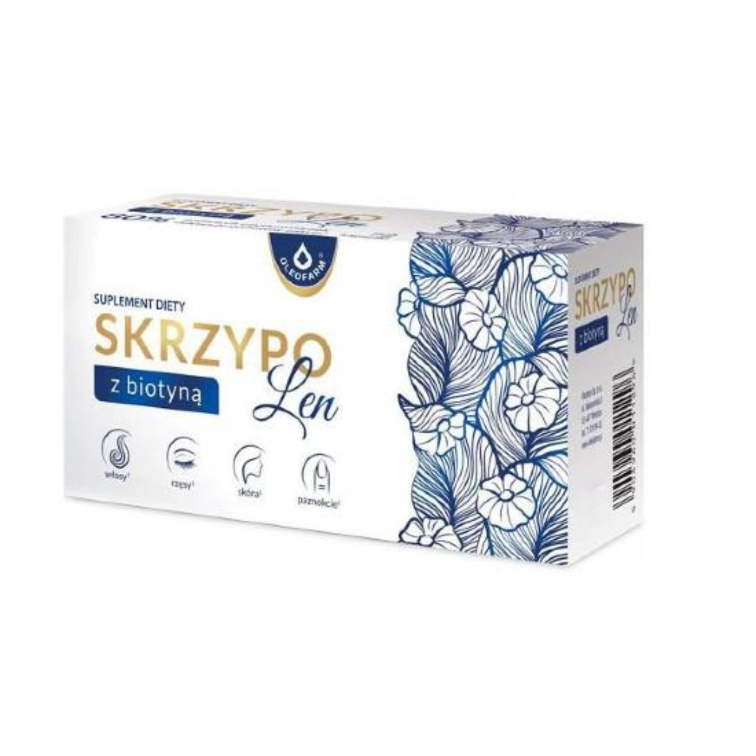 Skrzypolen z biotyną, 60 kapsułek