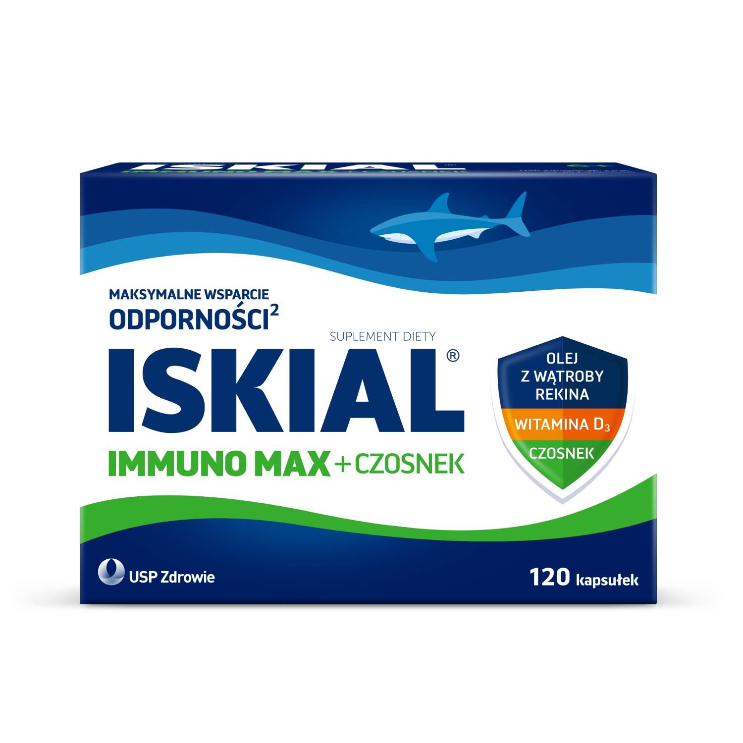 Iskial max + czosnek, 120 kapsułek