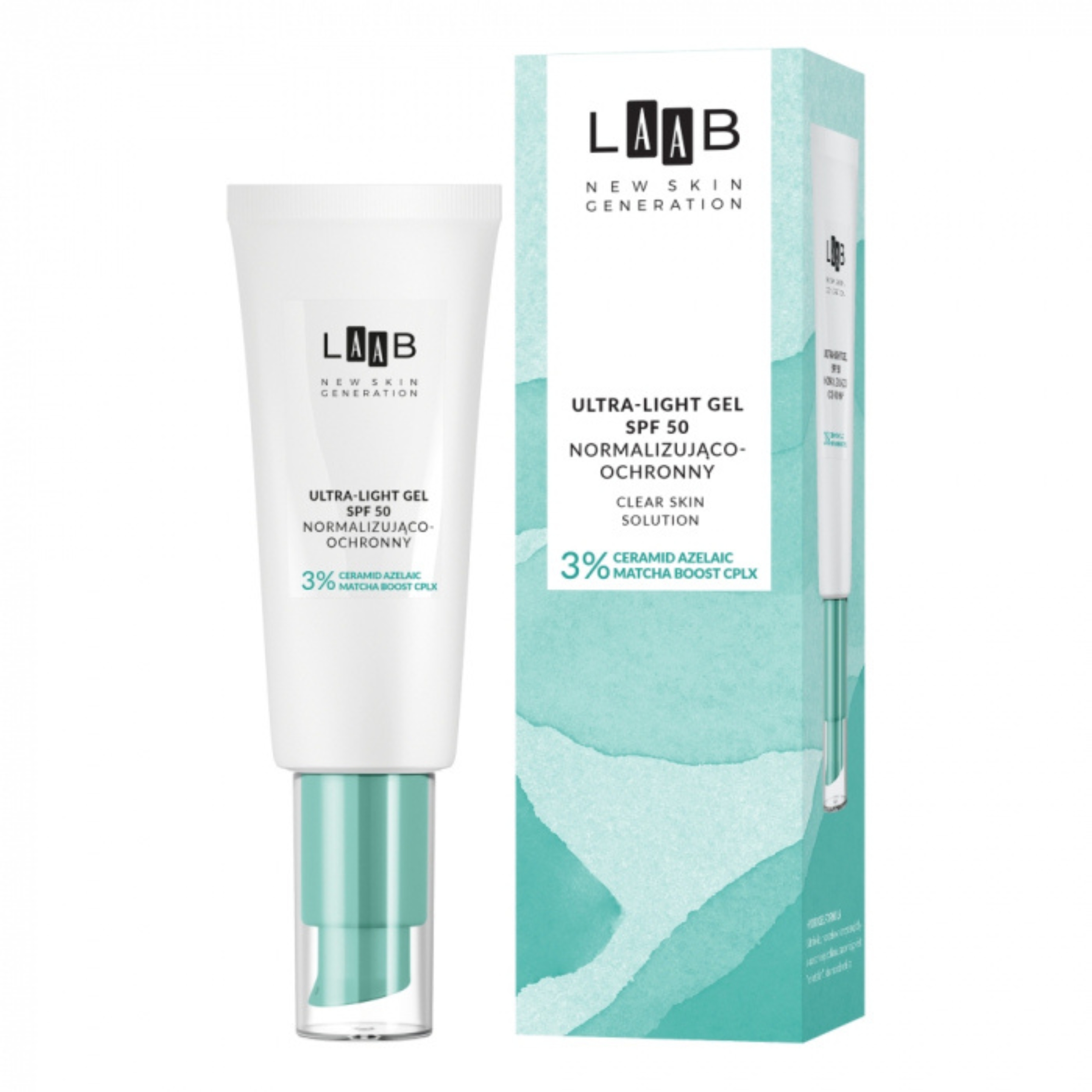 Aa laab - clear skin solution ultralight żel spf 50, normalizująco-ochronny, 40 ml