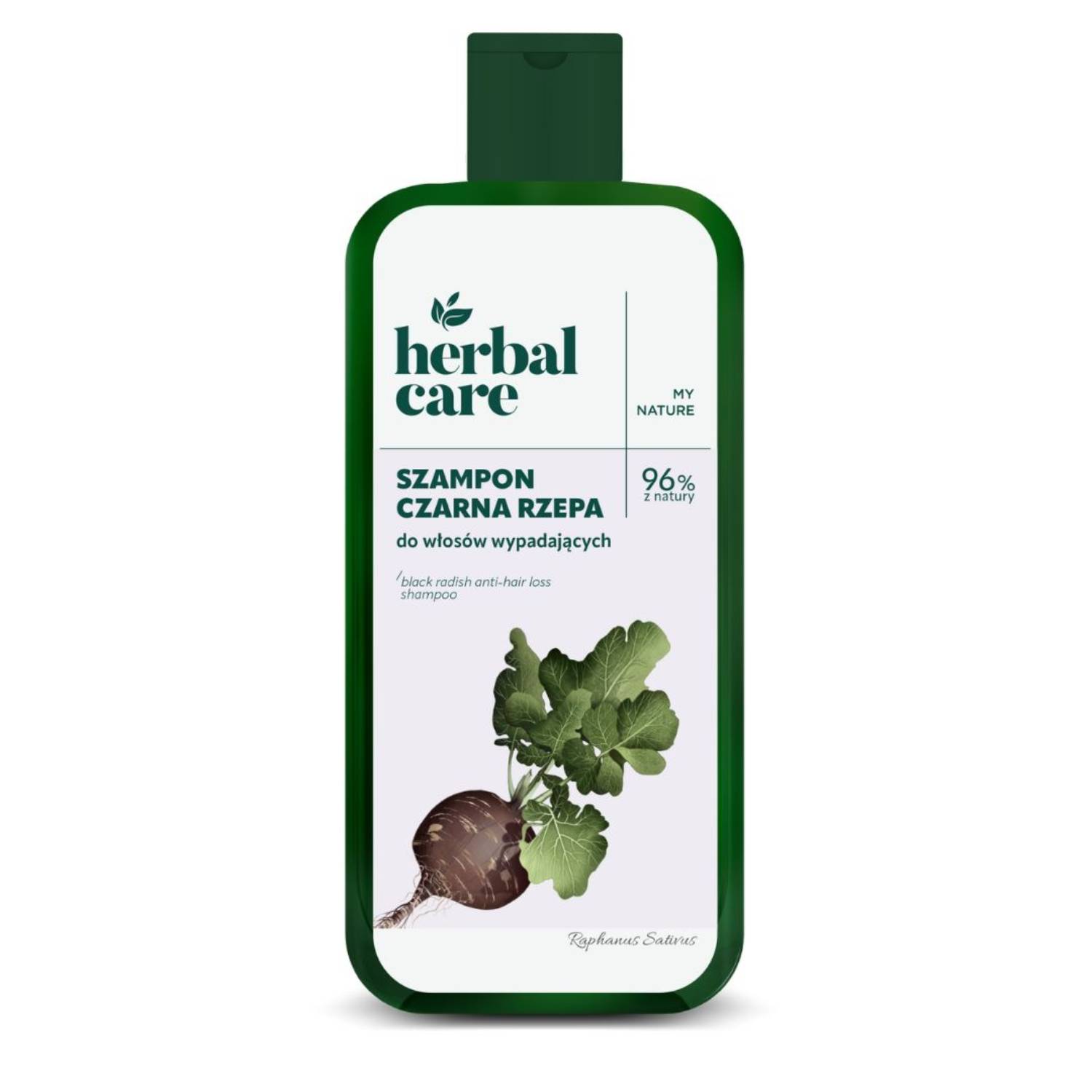 Herbal care - szampon do włosów wypadających, czarna rzepa, 330 ml
