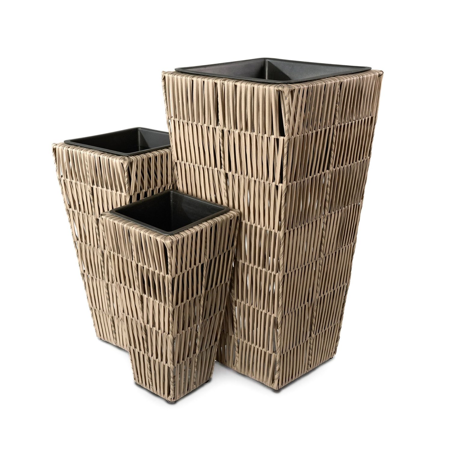 Pflanzkübel TASULO 3er-Set - Beige