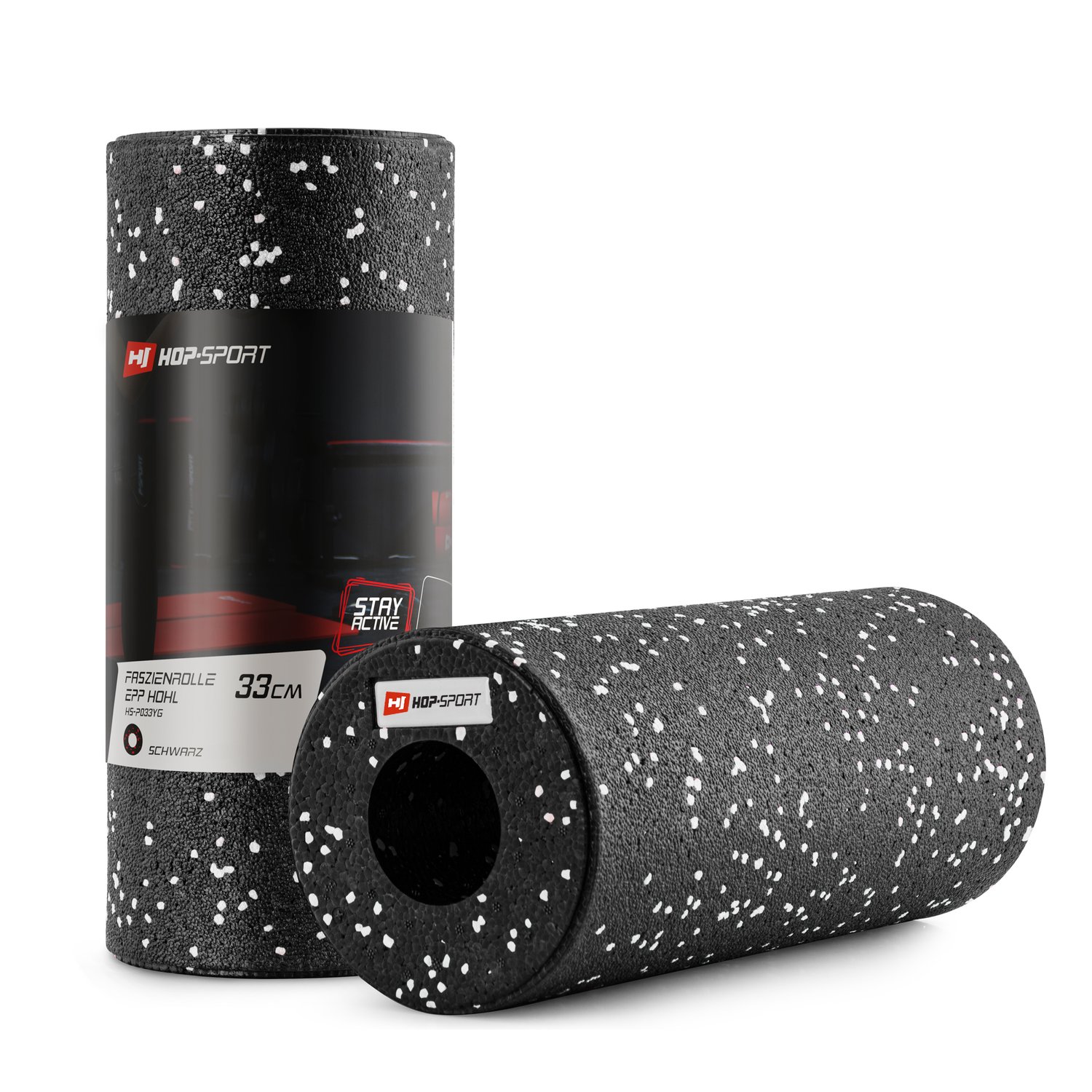 Masážní válec EPP prázdný 33cm bílý