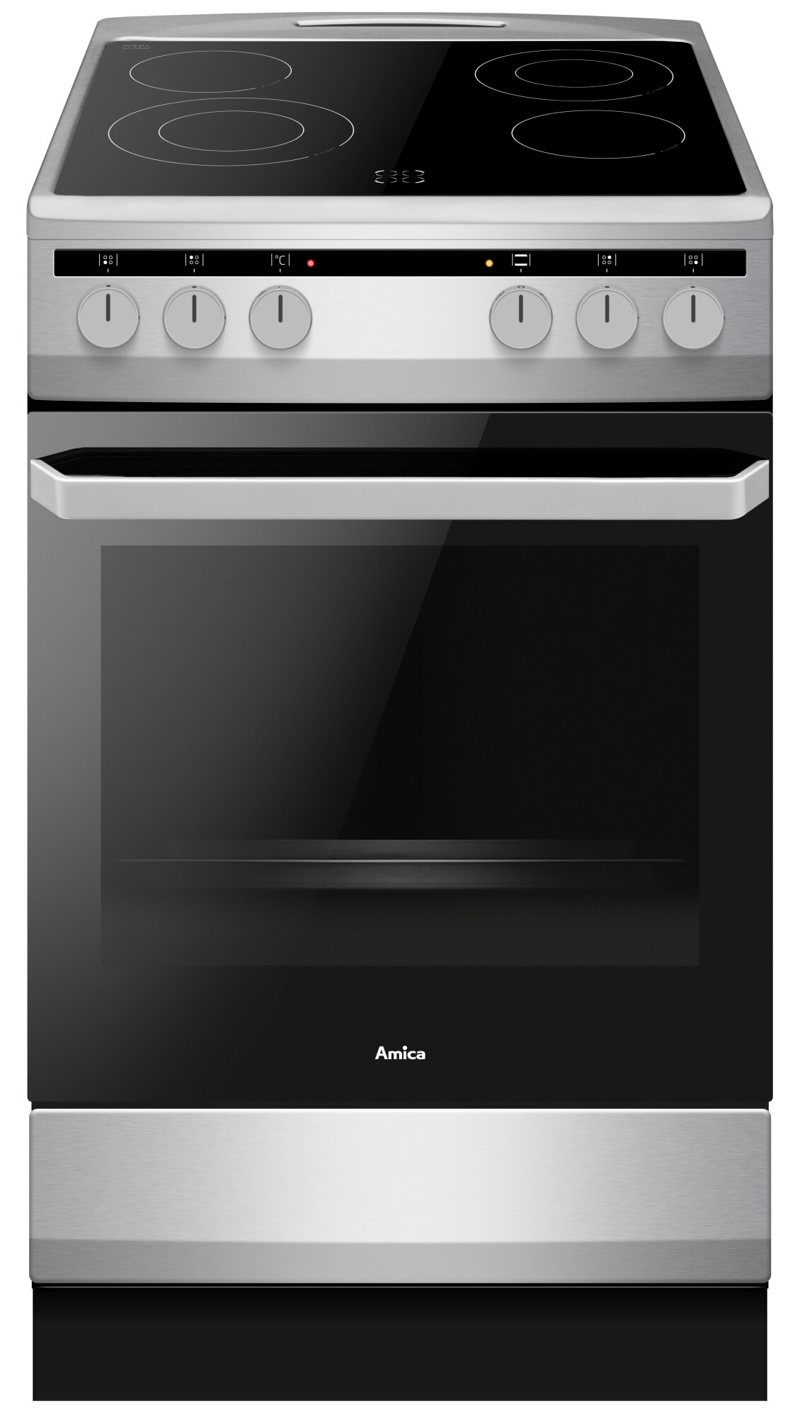 Kuchnia ceramiczna Amica 58CE2.315HQ(Xx) 50 cm Srebrny