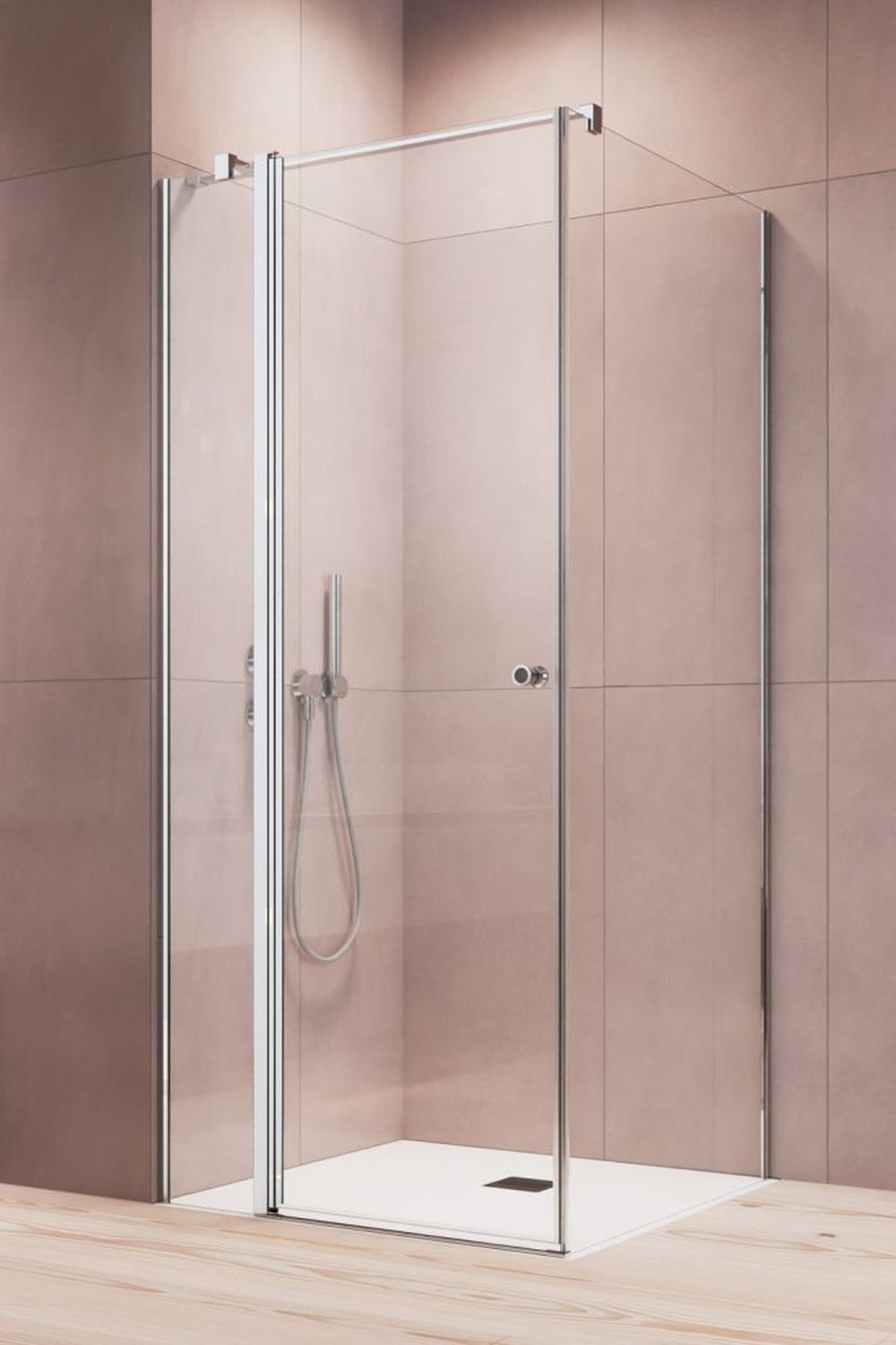Radaway Eos KDJ II drzwi prysznicowe 80 cm lewe chrom/szkło przezroczyste 13799420-01L