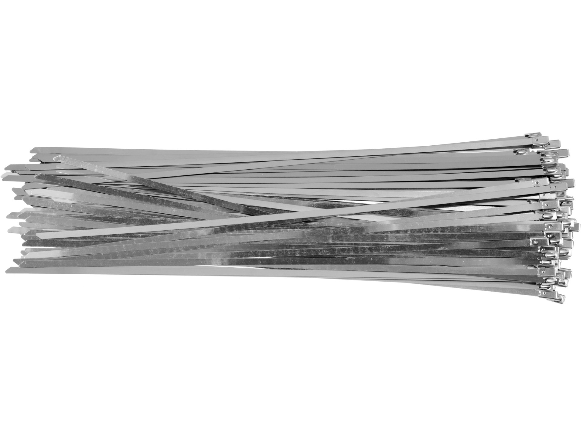 Opaska zaciskowa YATO stalowa nierdzewna 4.6x400mm zestaw 100 szt. YT-70565