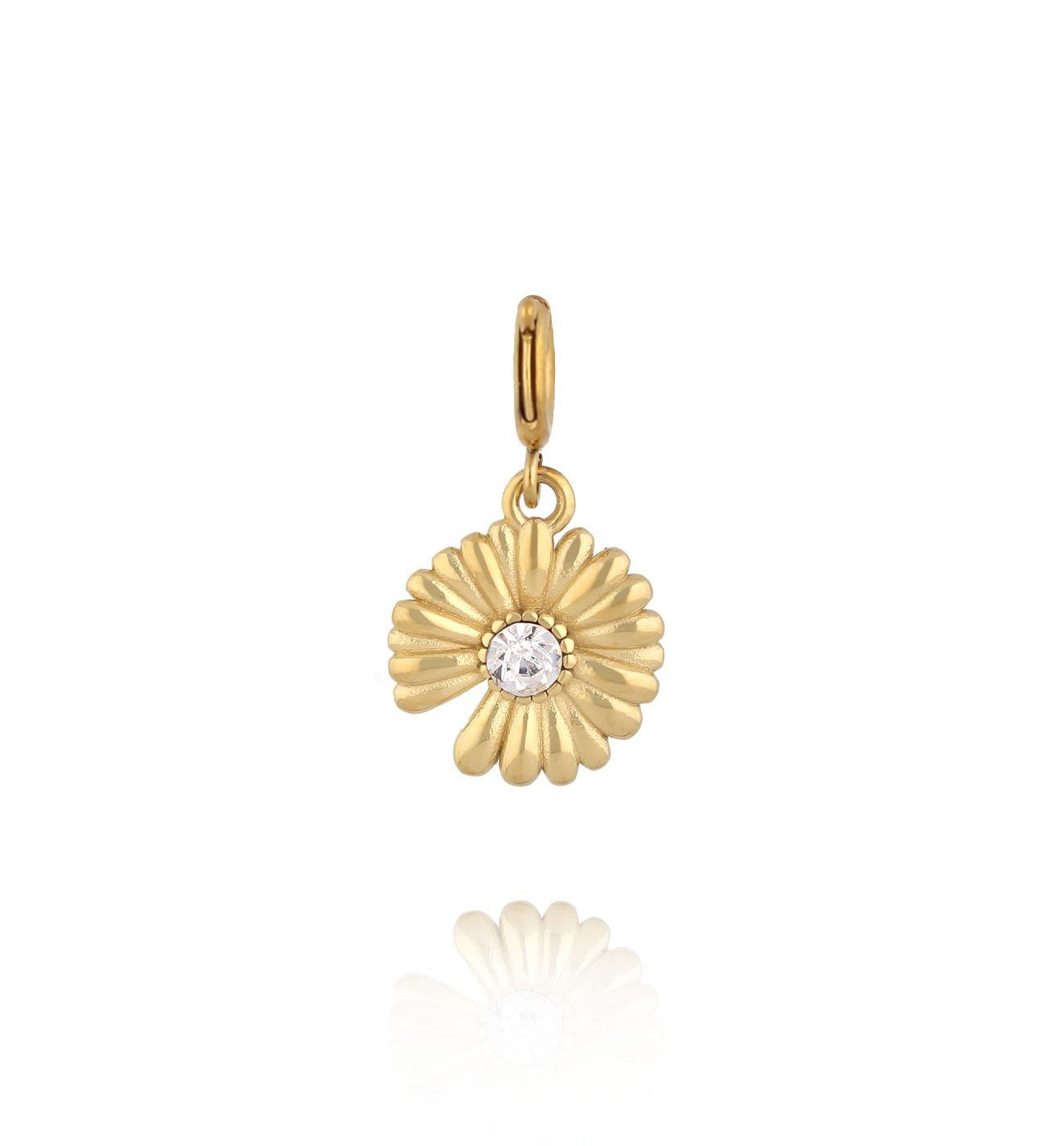 Charms stokrotka z cyrkonią CHA0089 - By Dziubeka