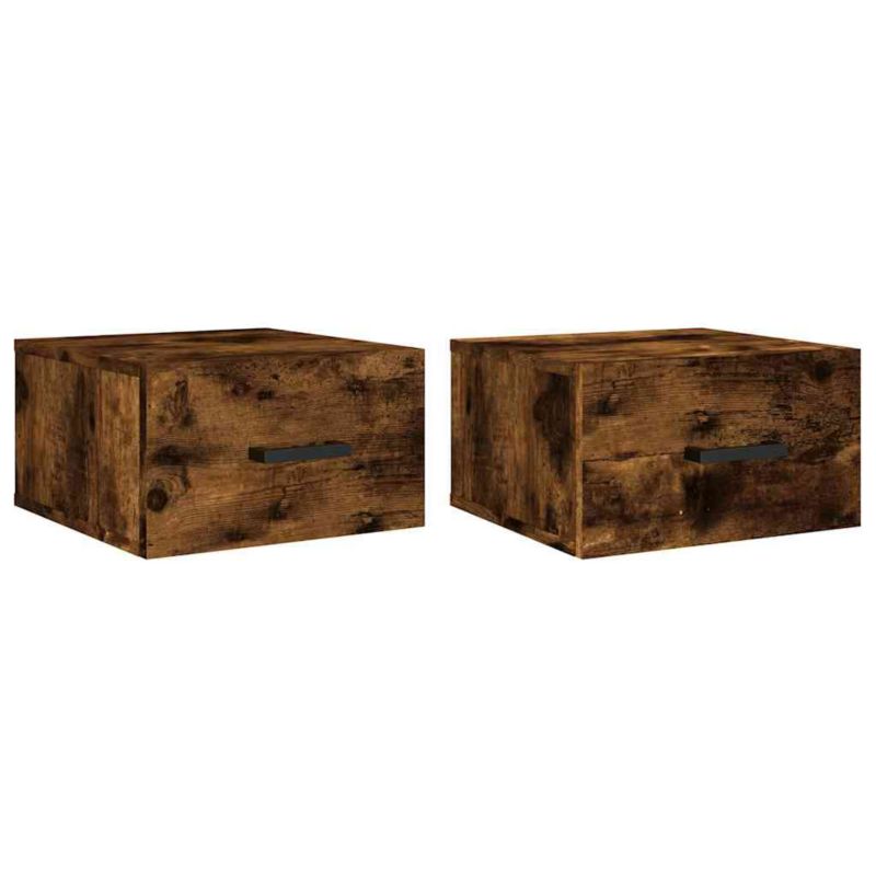 Szafki nocne wiszące WaszeMeble wędzony dąb WM-829831 2 szt.