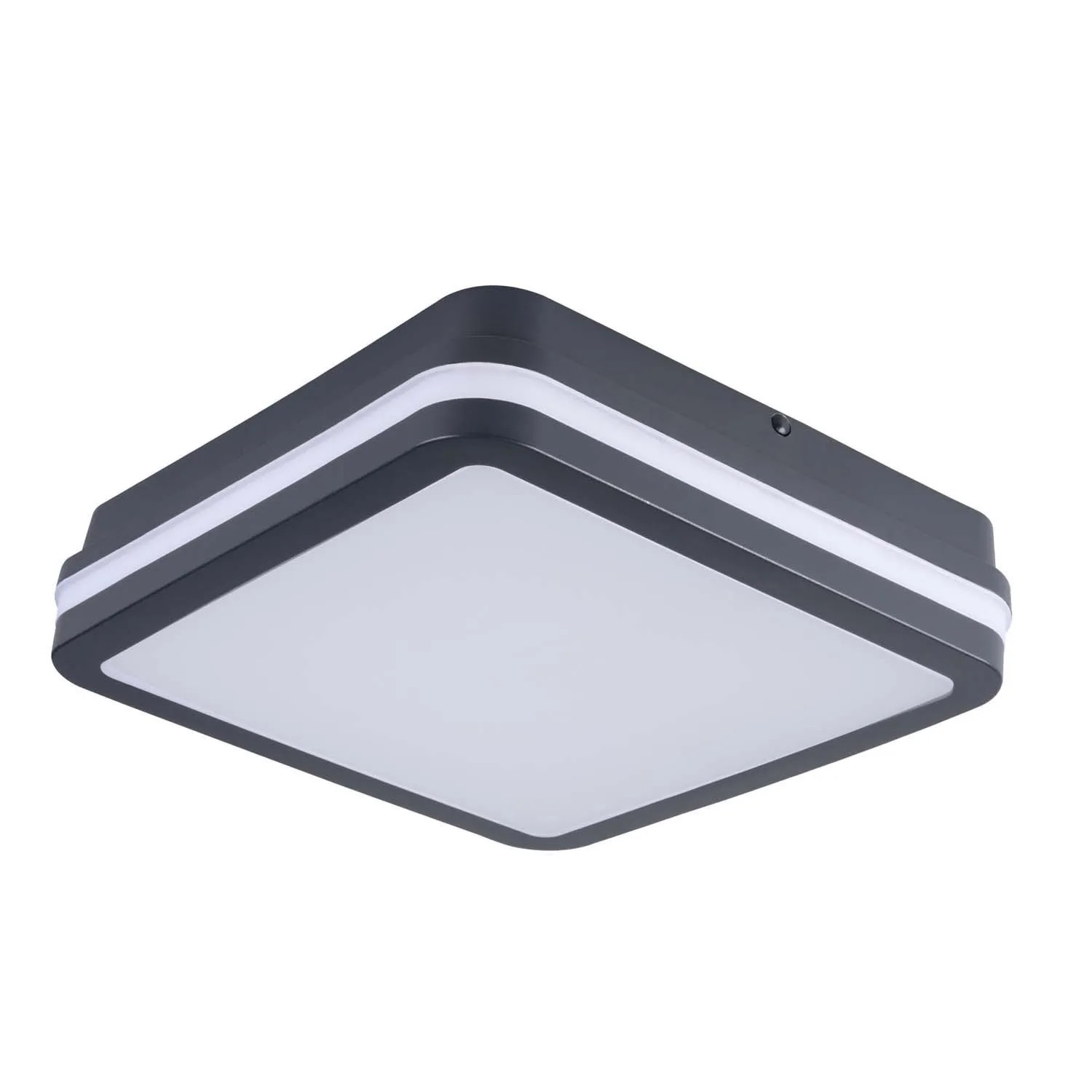 Kanlux Plafoniera LED BENO 12-18W CCT 1770lm IP65 22x22 cm grafit