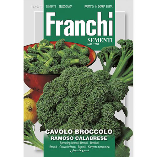 1 pac, Broccoli Ramoso Calabrese - Semințe: Mod de ambalare: 7 g