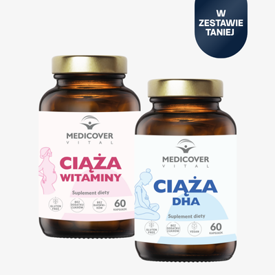 Medicover Vital Ciąża Witaminy + DHA – Kompletny Zestaw Dla Ciąży