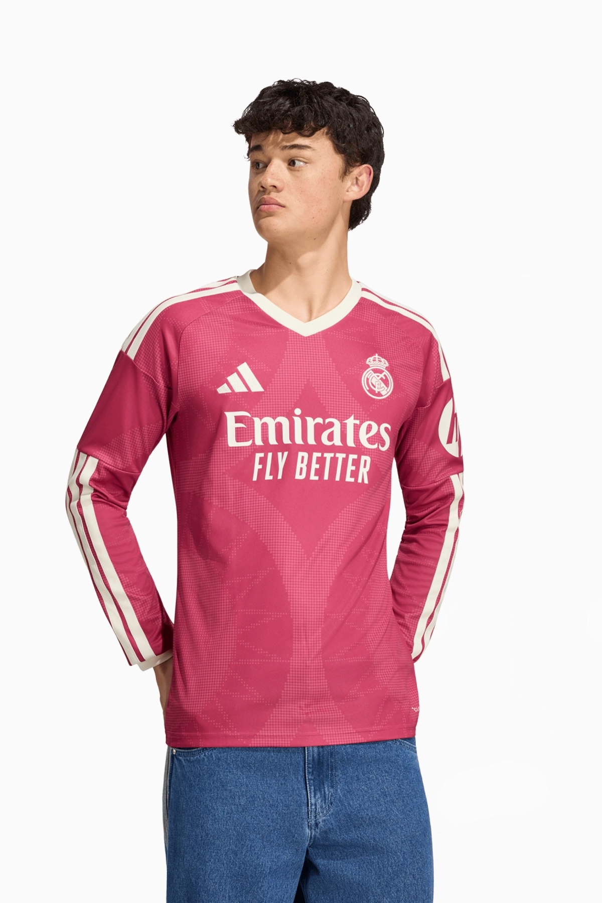 Koszulka z długim rękawem adidas Real Madryt 26/27 Trzecia Replica - Różowy