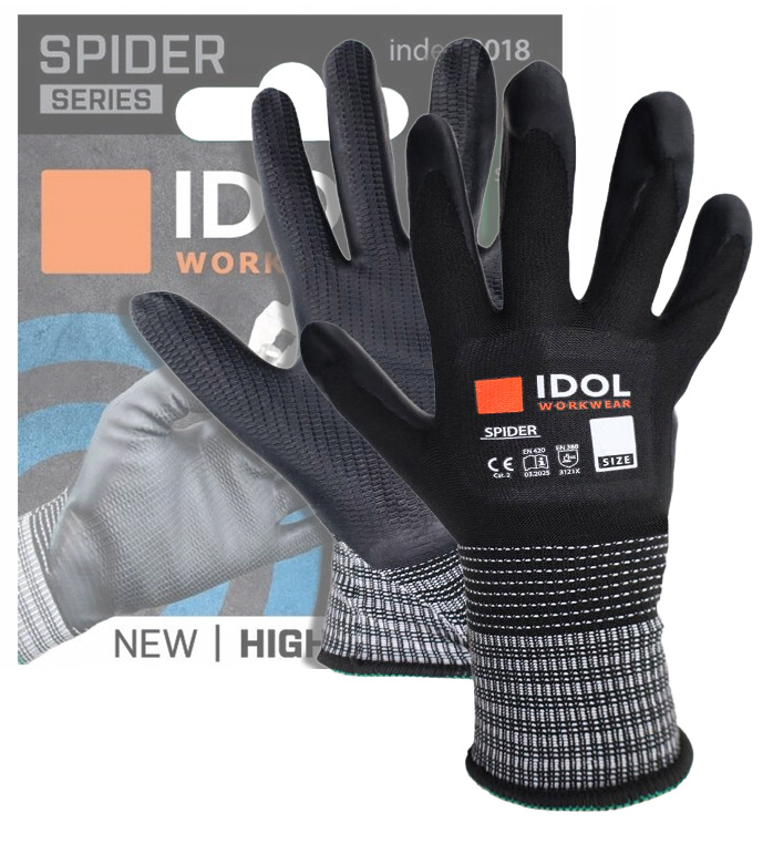 Rękawice ochronne Idol Spider Solid Rozmiar 8
