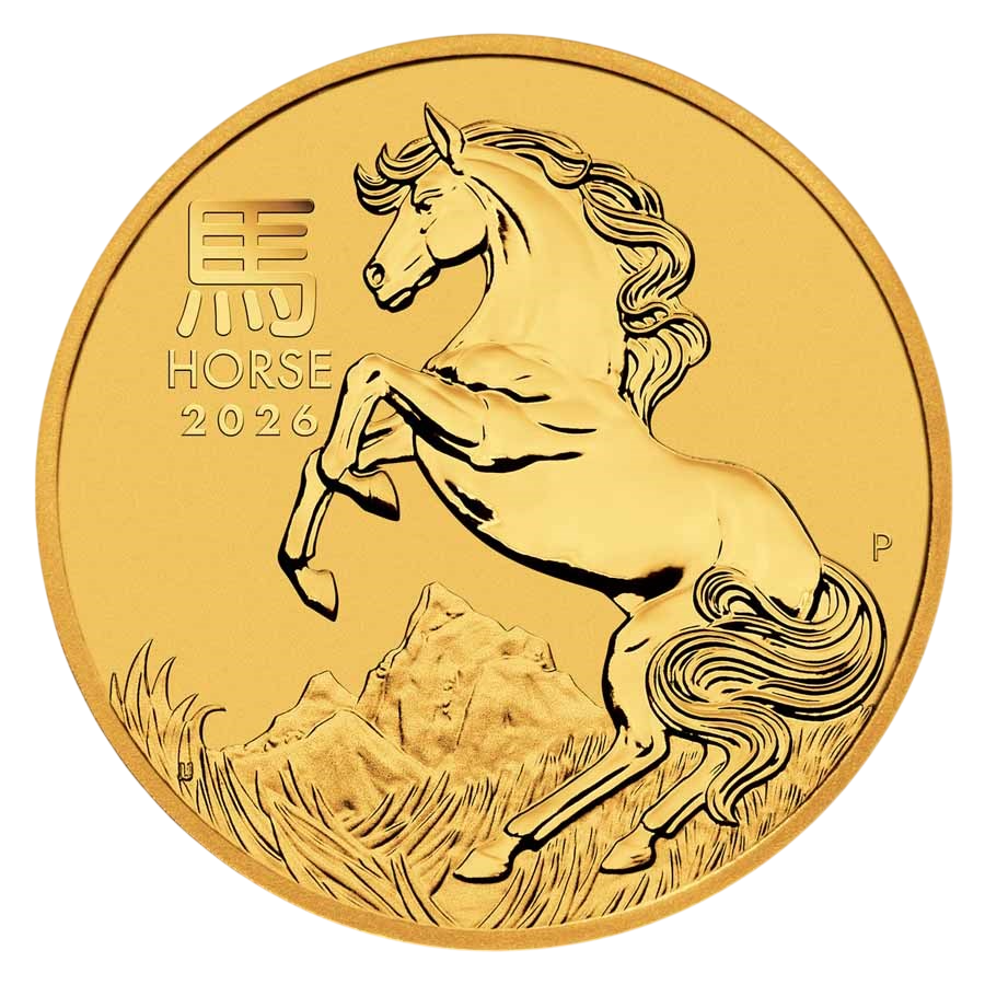 Złota moneta Rok Konia 2026 1/10 uncji - Mennica Skarbowa