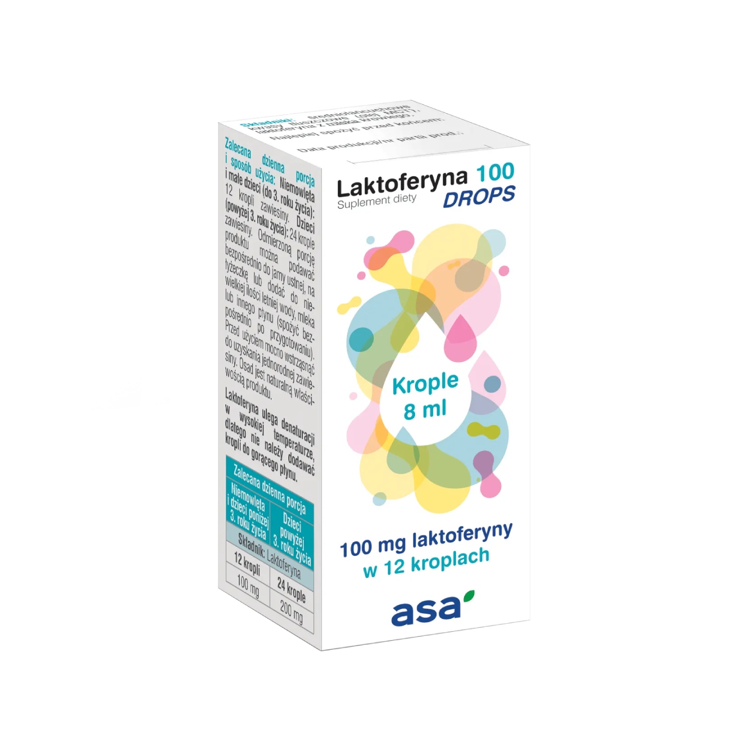 Laktoferyna 100 drops, 8 ml