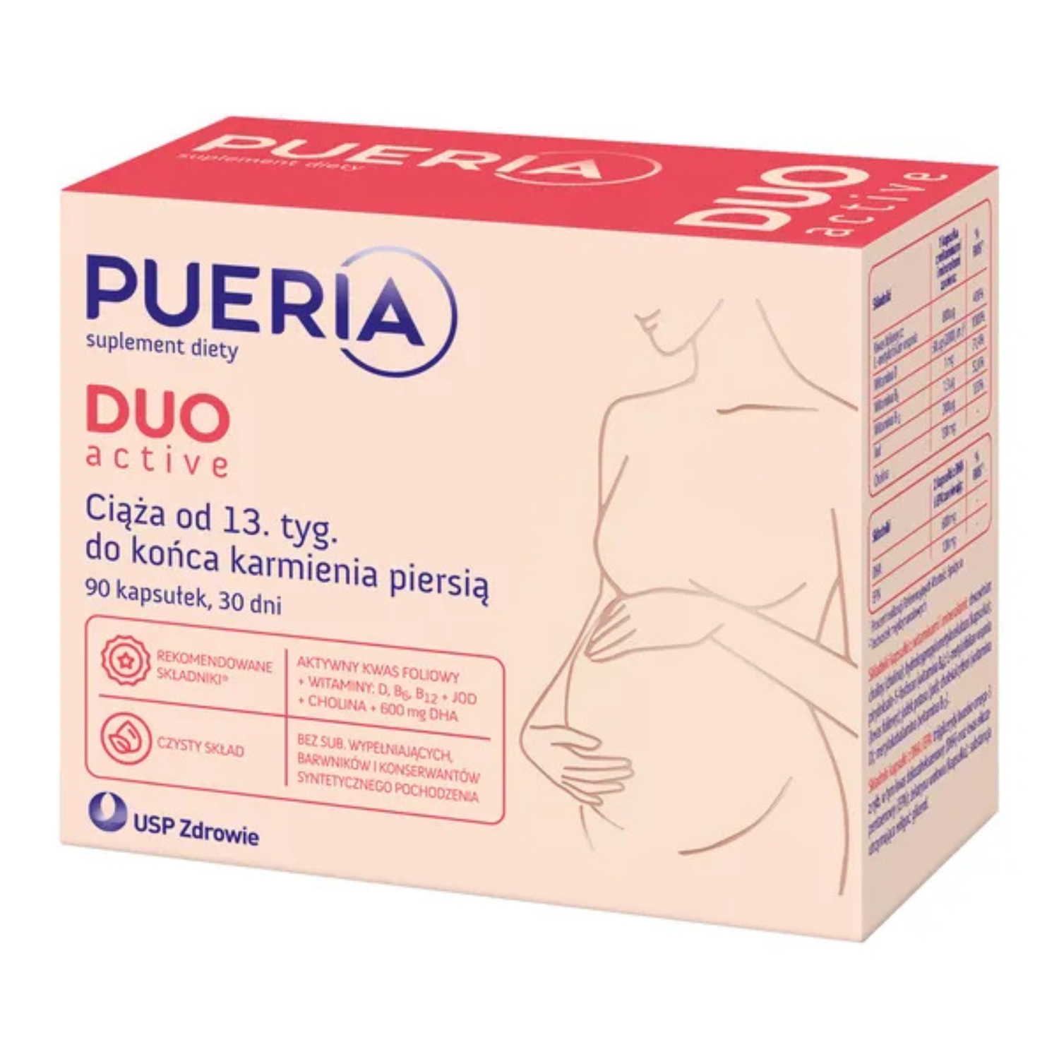 Pueria duo active, 90 kapsułek