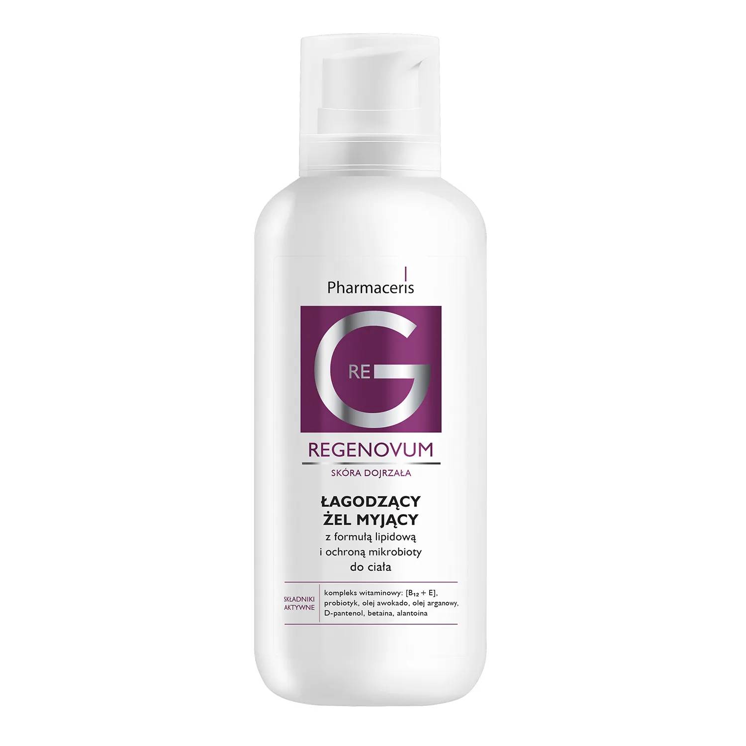 Pharmaceris g regenovum - żel myjący łagodzący do ciała z formułą lipidową, 400 ml