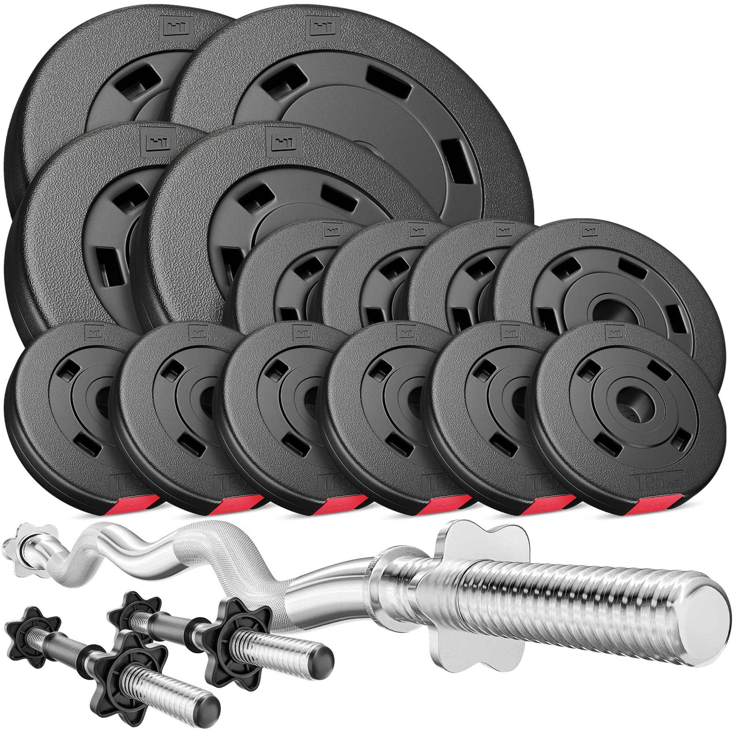 HS Nakladací činkový set Premium 56kg