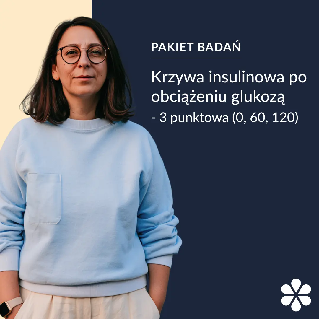 Krzywa insulinowa po obciążeniu glukozą 3 punktowa (0, 60, 120)