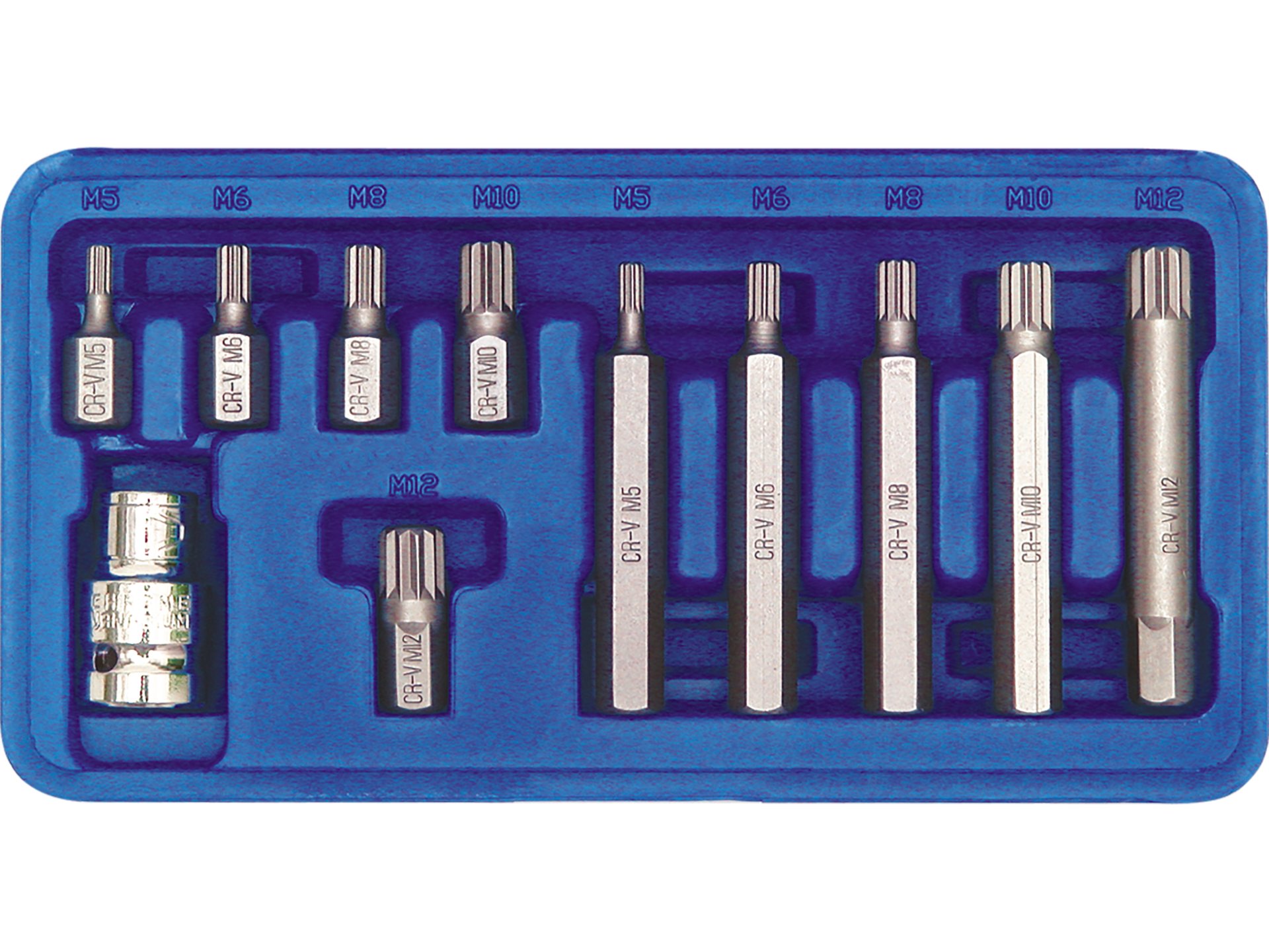 Zestaw bitów VOREL 11 szt.uk nasadki TORX philips płaski imbus 66770