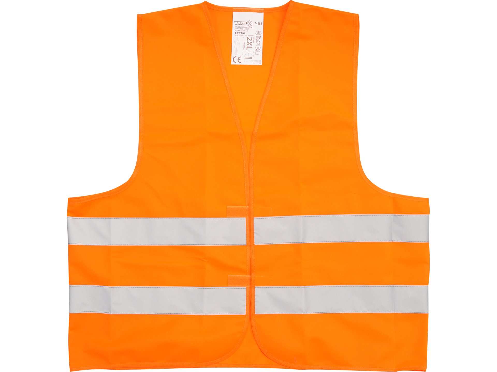 Kamizelka odblaskowa VOREL ostrzegawcza unisex pomarańczowa XXL 74662