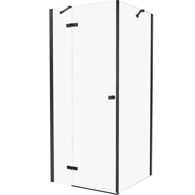 NEW TRENDY Kabina prysznicowa prostokątna KALIBRA BLACK 1D 100x80x195