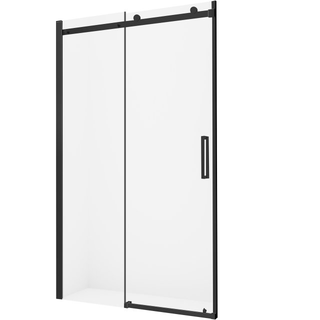 Drzwi prysznicowe ARIA BLACK 120x200 przesuwne TER-0113