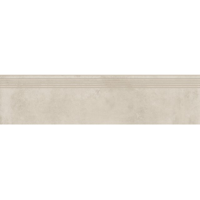 Gres szkliwiony stopnica FOGGY NIGHT white mat 29,8x119,8 gat. I