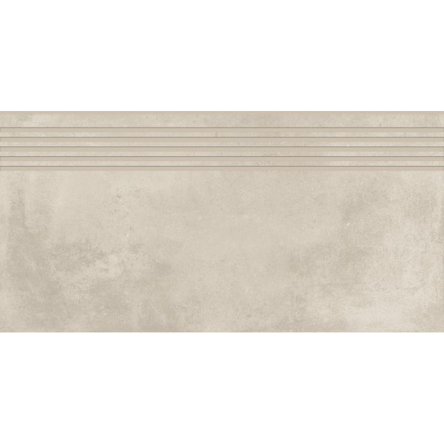 Gres szkliwiony stopnica FOGGY NIGHT white mat 29,8x59,8 gat. I