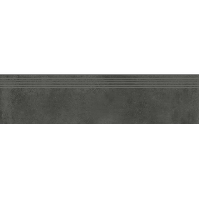 Gres szkliwiony stopnica FOGGY NIGHT graphite mat 29,8x119,8 gat. I