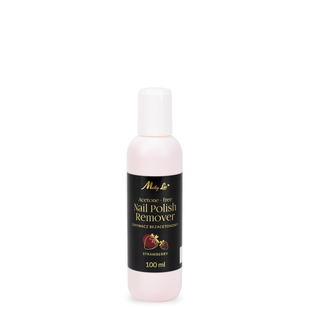 Zmywacz bezacetonowy MollyLac truskawka 100 ml
