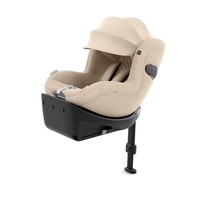 Cybex Sirona Ti - obrotowy fotelik z bazą od 40 do 105 cm-Plus Cozy Beige