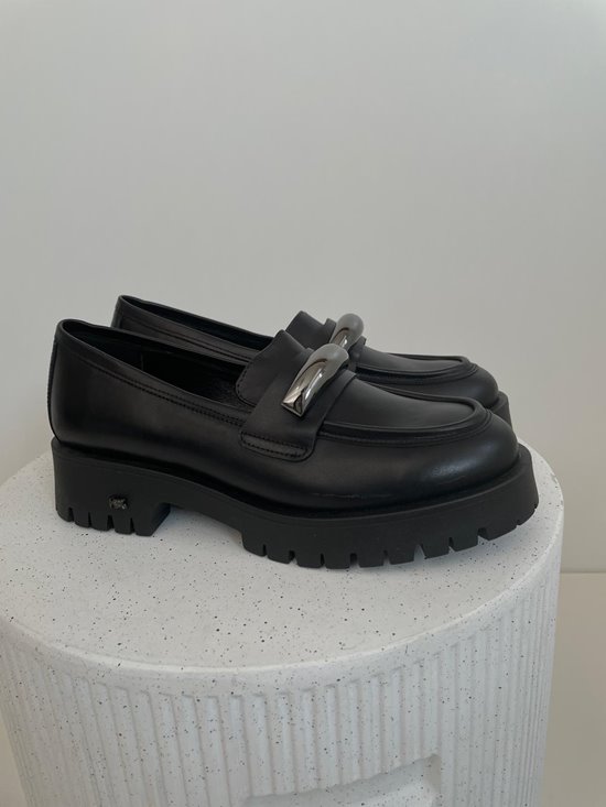 Loafersy 1 Czarny Lico
