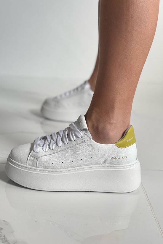Sneakersy SN41 - 1 Biały / Pistacja outlet