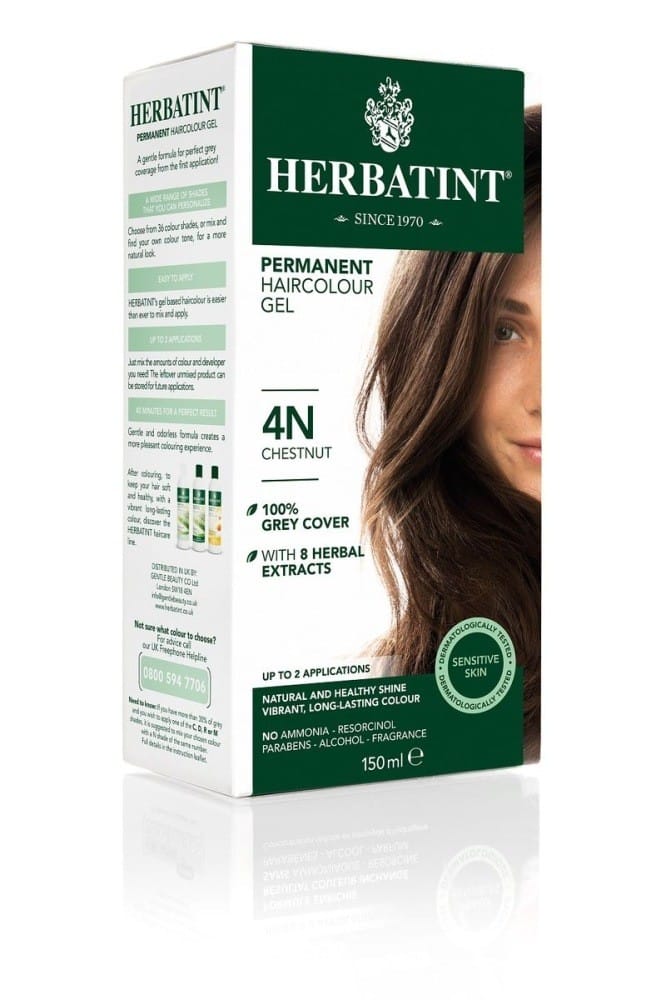 NATURALNA FARBA DO WŁOSÓW Herbatint trwała 4N KASZTAN 170 ml