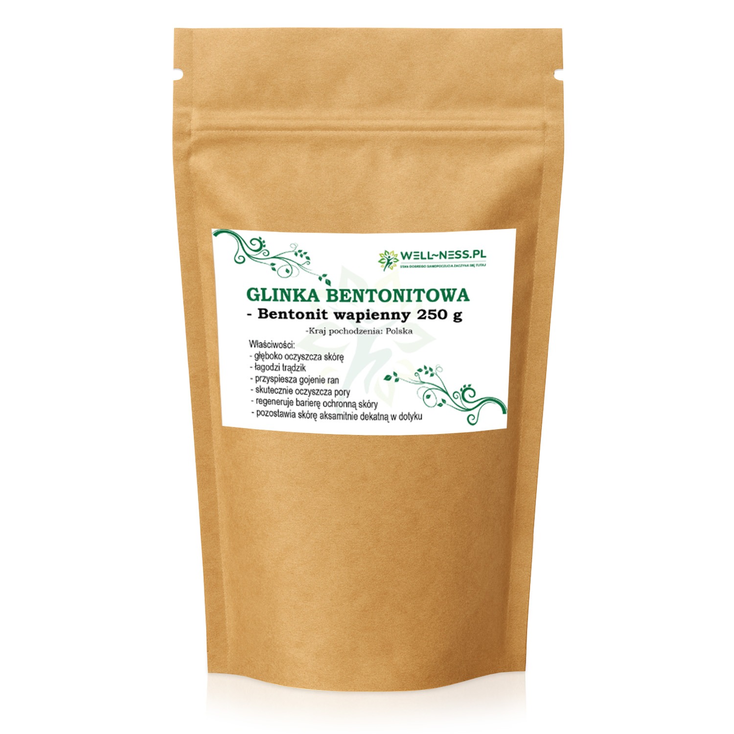 Glinka bentonitowa - bentonit wapienny 250 g