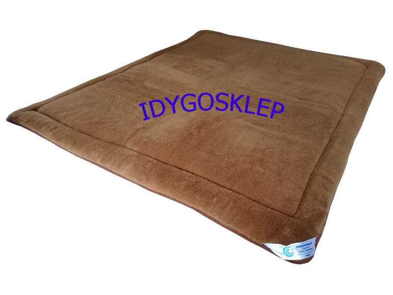 Materac wełniany 140x200 camel ciemny