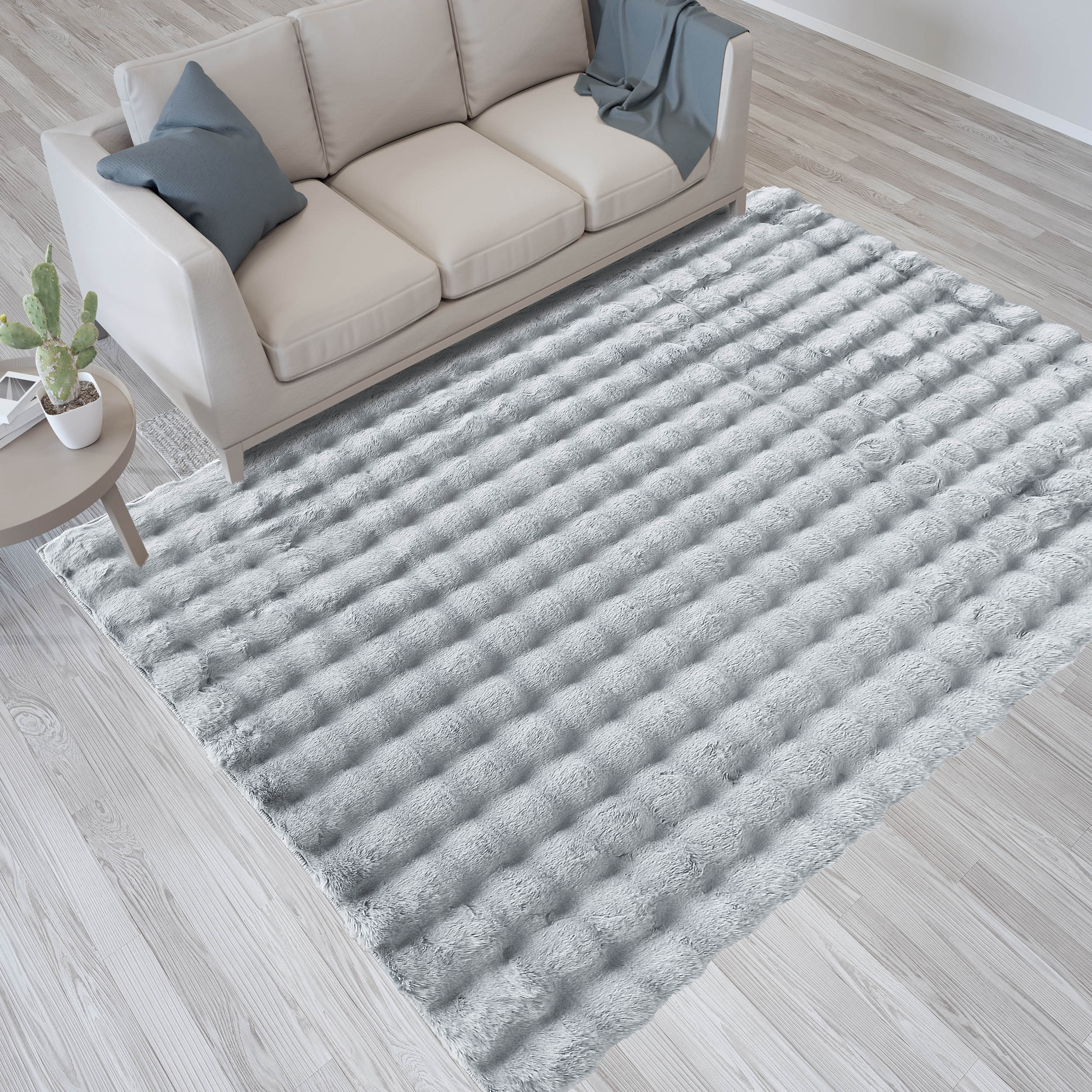 Dywan - 120 x 170 cm - Szary - Shaggy - Dywanopol