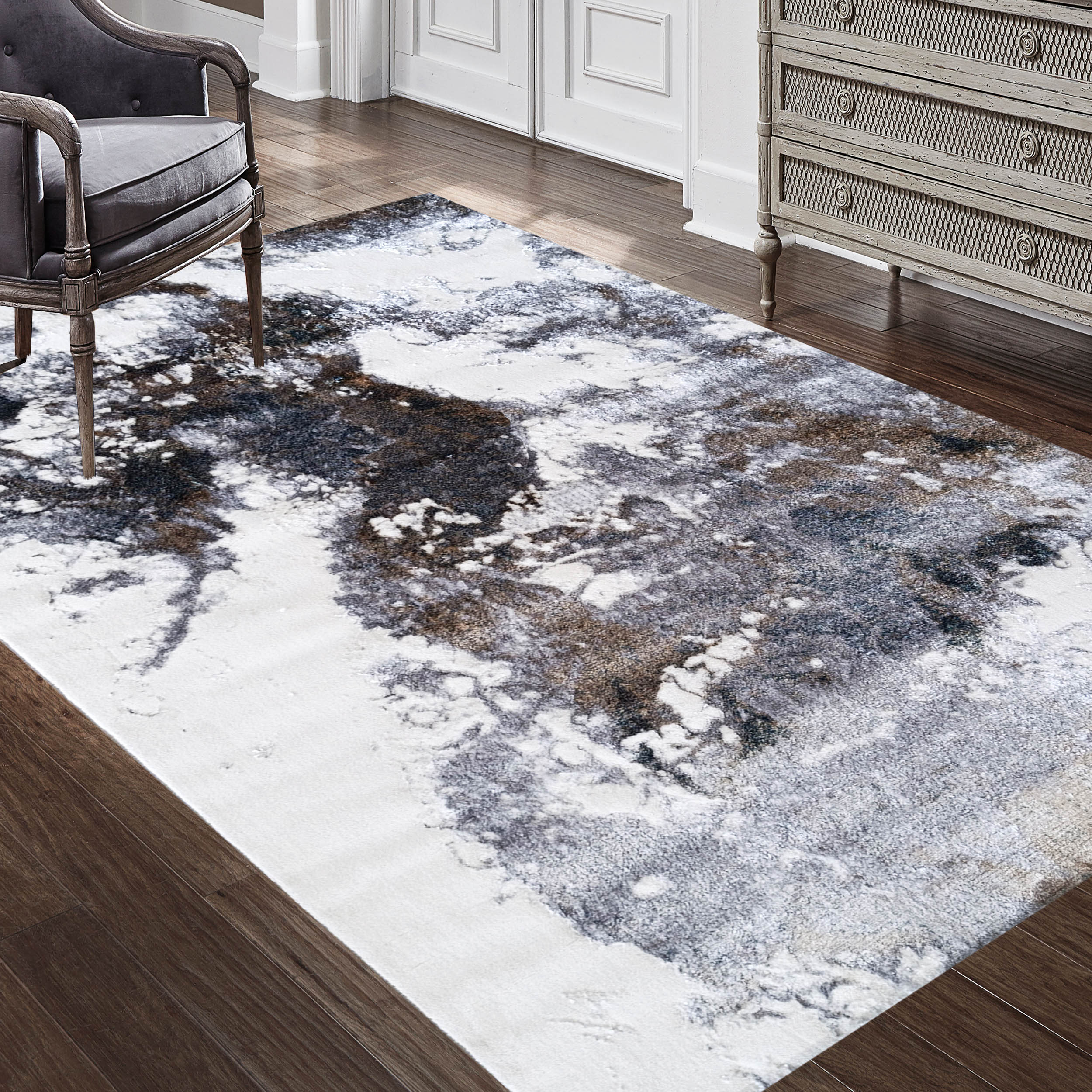 Dywan - 80 x 150 cm - Wielokolorowy - Nowoczesny - Dywanopol