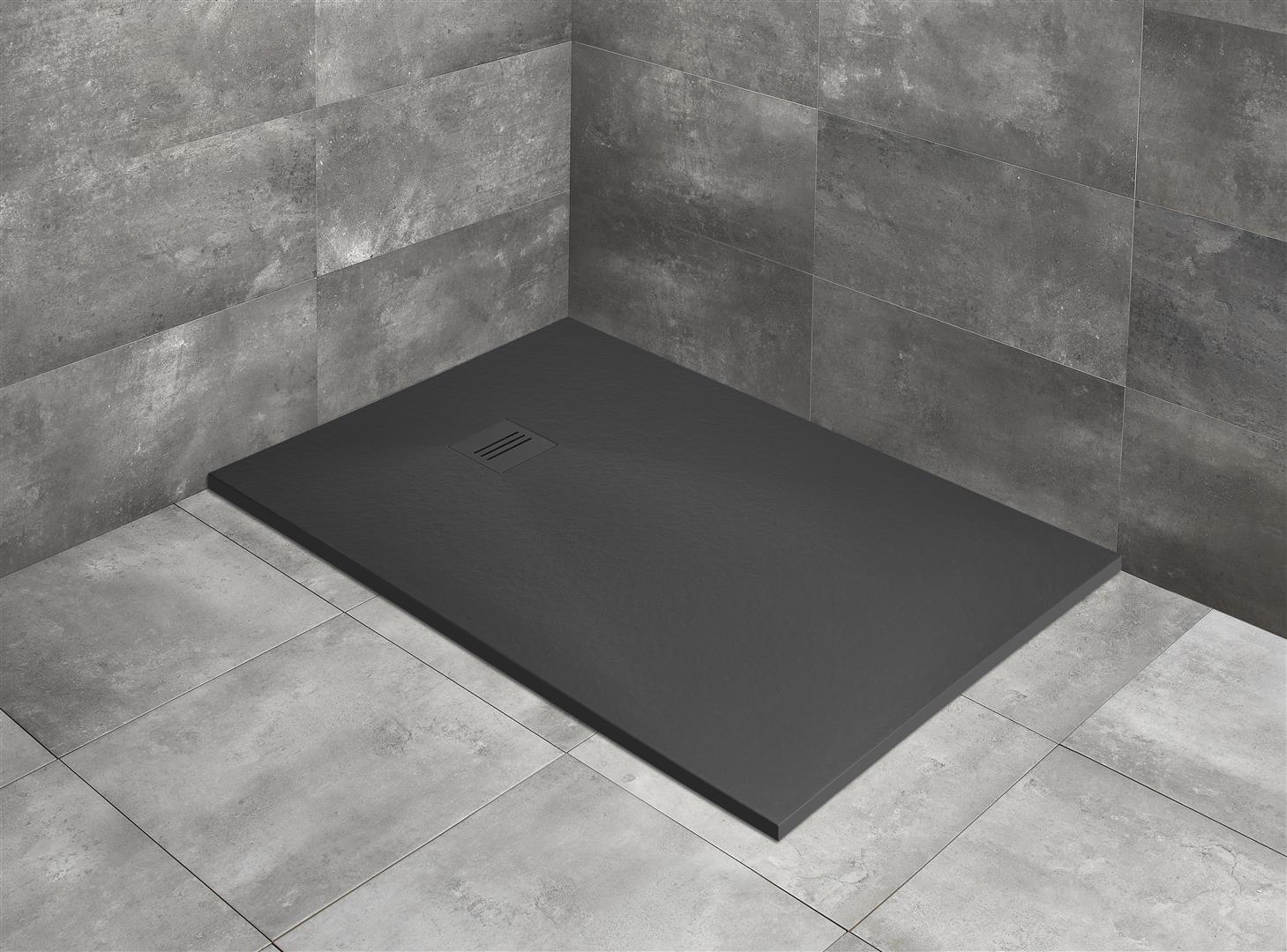 Darmowa Dostawa - Brodzik prostokątny 160x90 cm antracyt Radaway Kyntos F HKF1609064